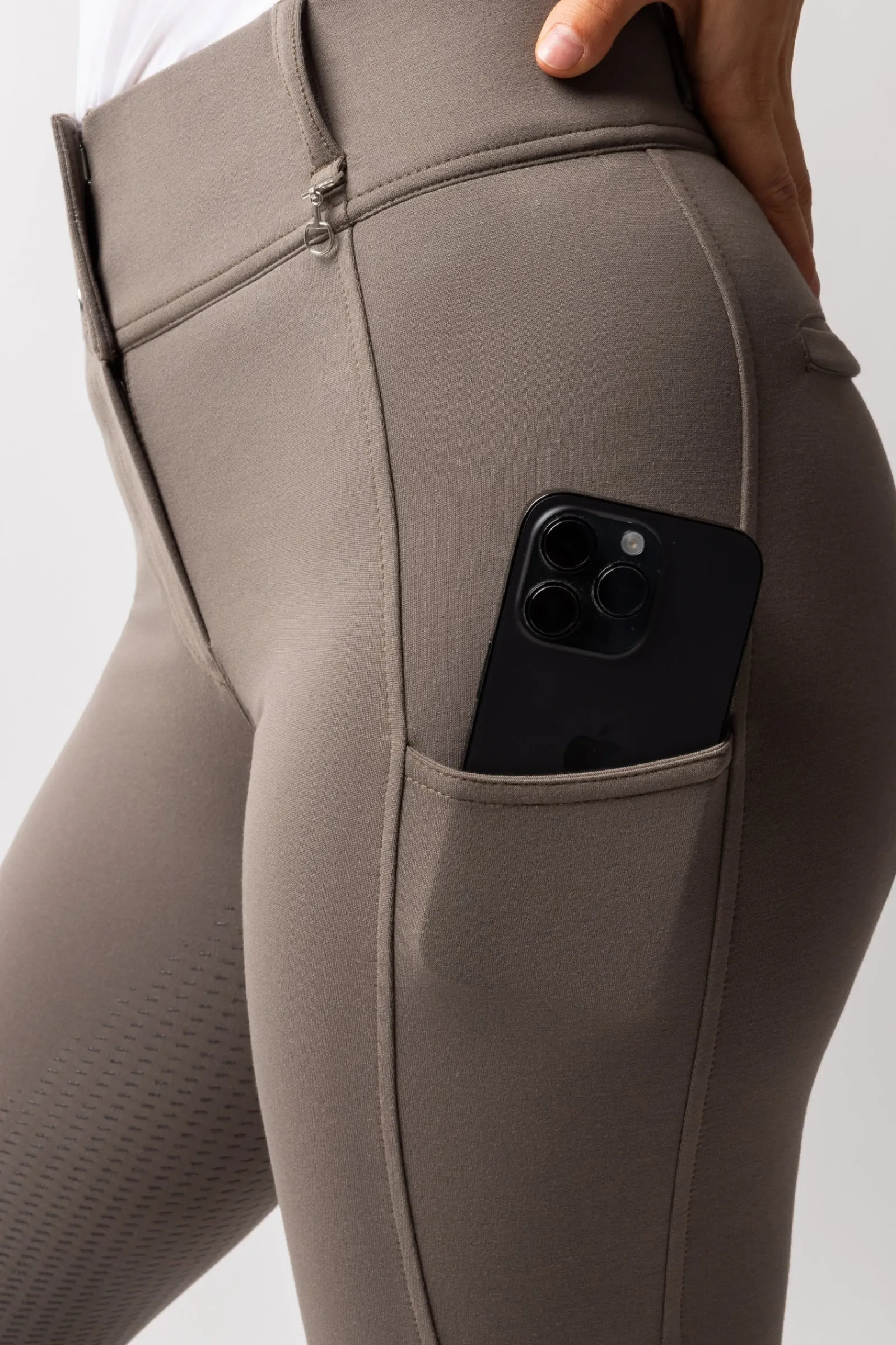 Horze Mira Damen Reithose mit Vollbesatz und hohem Bund*Damen Reithose Für Damen Mit Vollbesatz