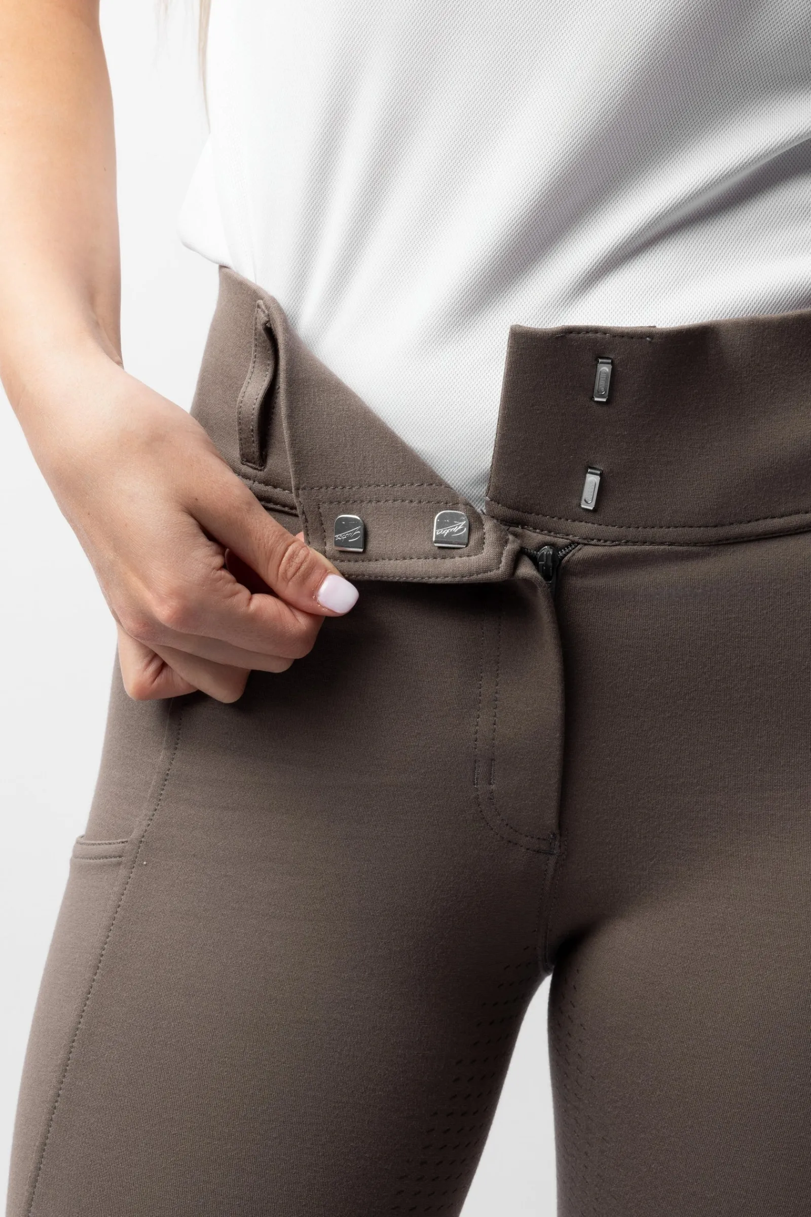 Horze Mira Damen Reithose mit Vollbesatz und hohem Bund*Damen Reithose Für Damen Mit Vollbesatz