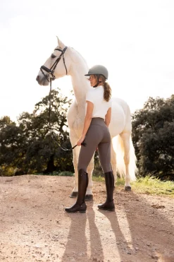 Horze Mira Damen Reithose mit Vollbesatz und hohem Bund*Damen Reithose Für Damen Mit Vollbesatz