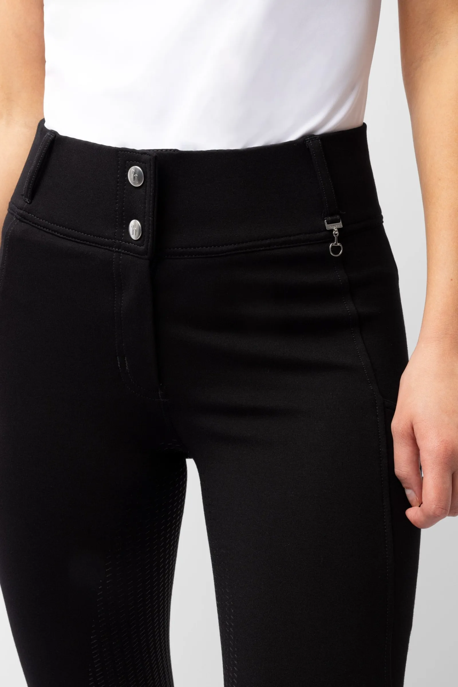 Horze Mira Damen Reithose mit Vollbesatz und hohem Bund*Damen Reithose Für Damen Mit Vollbesatz