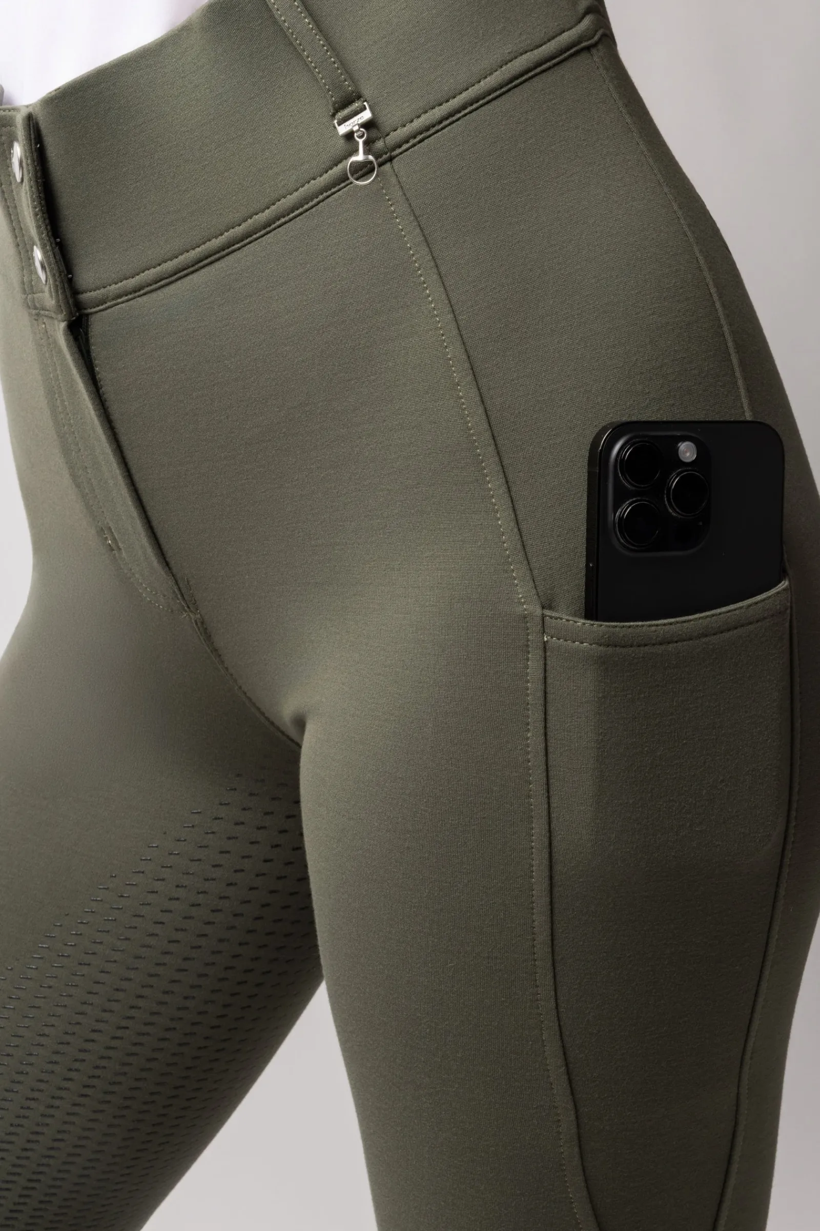 Horze Mira Damen Reithose mit Vollbesatz und hohem Bund*Damen Reithose Für Damen Mit Vollbesatz