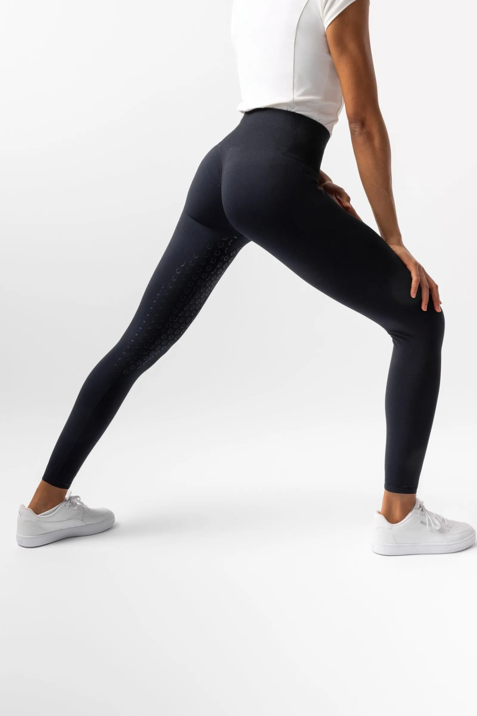 Horze Nessa Nahtlose Vollbesatz Scrunch Reitleggings*Damen Reitleggings Für Damen