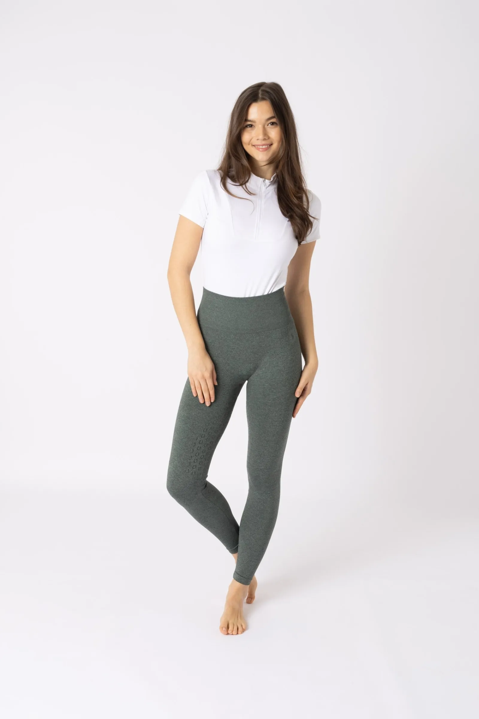 Horze Nessa Nahtlose Vollbesatz Scrunch Reitleggings*Damen Reitleggings Für Damen