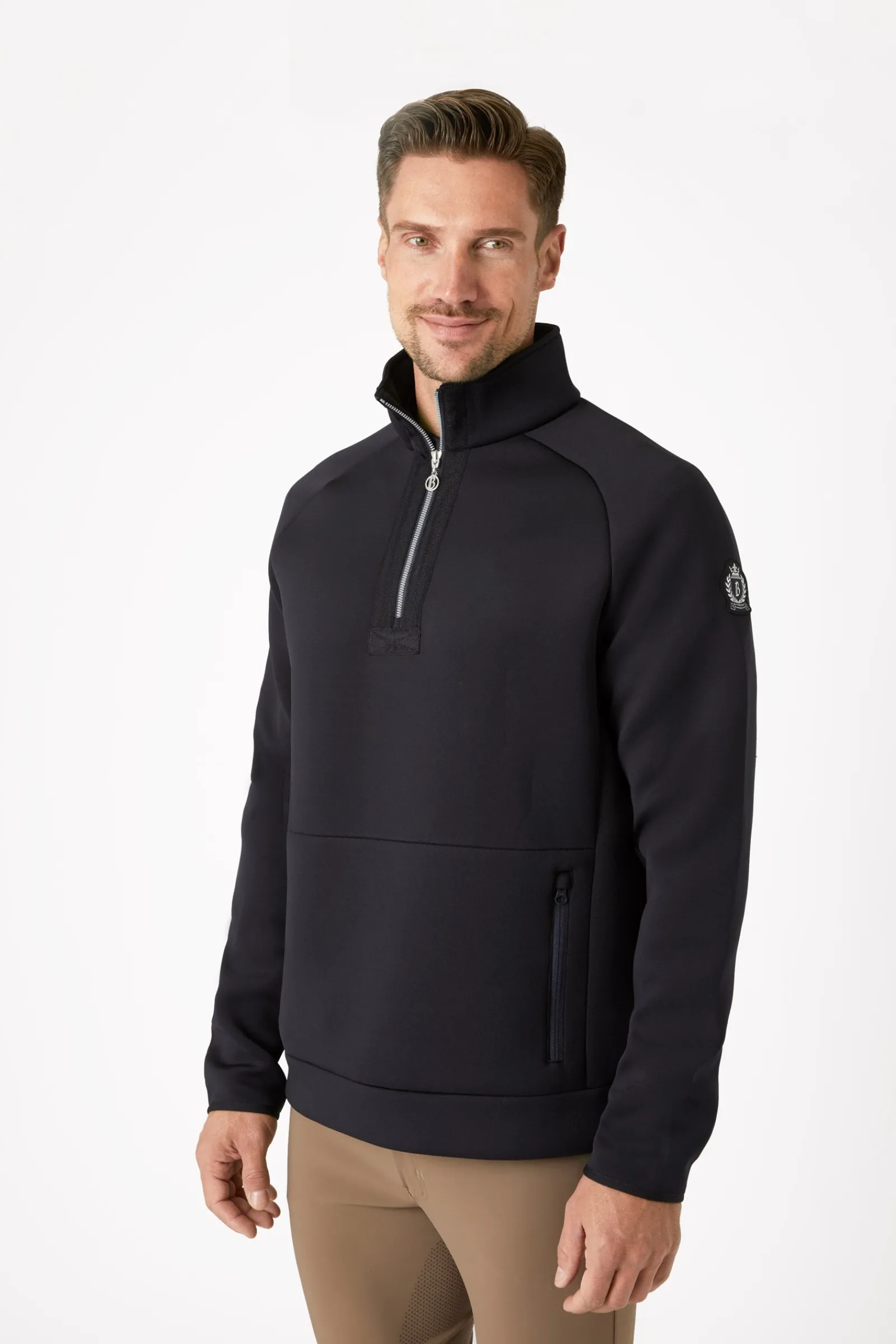 B Vertigo Nicolas Herren Funktionssweatshirt mit Reißverschlusstaschen*Herren Pullovers & Fleecejacken Für Herren