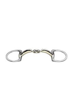Sprenger Novocontact Olivenkopfgebiss mit D-Ringen, doppelt gebrochen, Sensogan, 16 mm* Olivenkopf-Gebisse