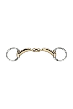 Sprenger Novocontact Olivenkopfgebiss 14 mm doppelt gebrochen Sensogan mit D-förmigen Ringen* Olivenkopf-Gebisse