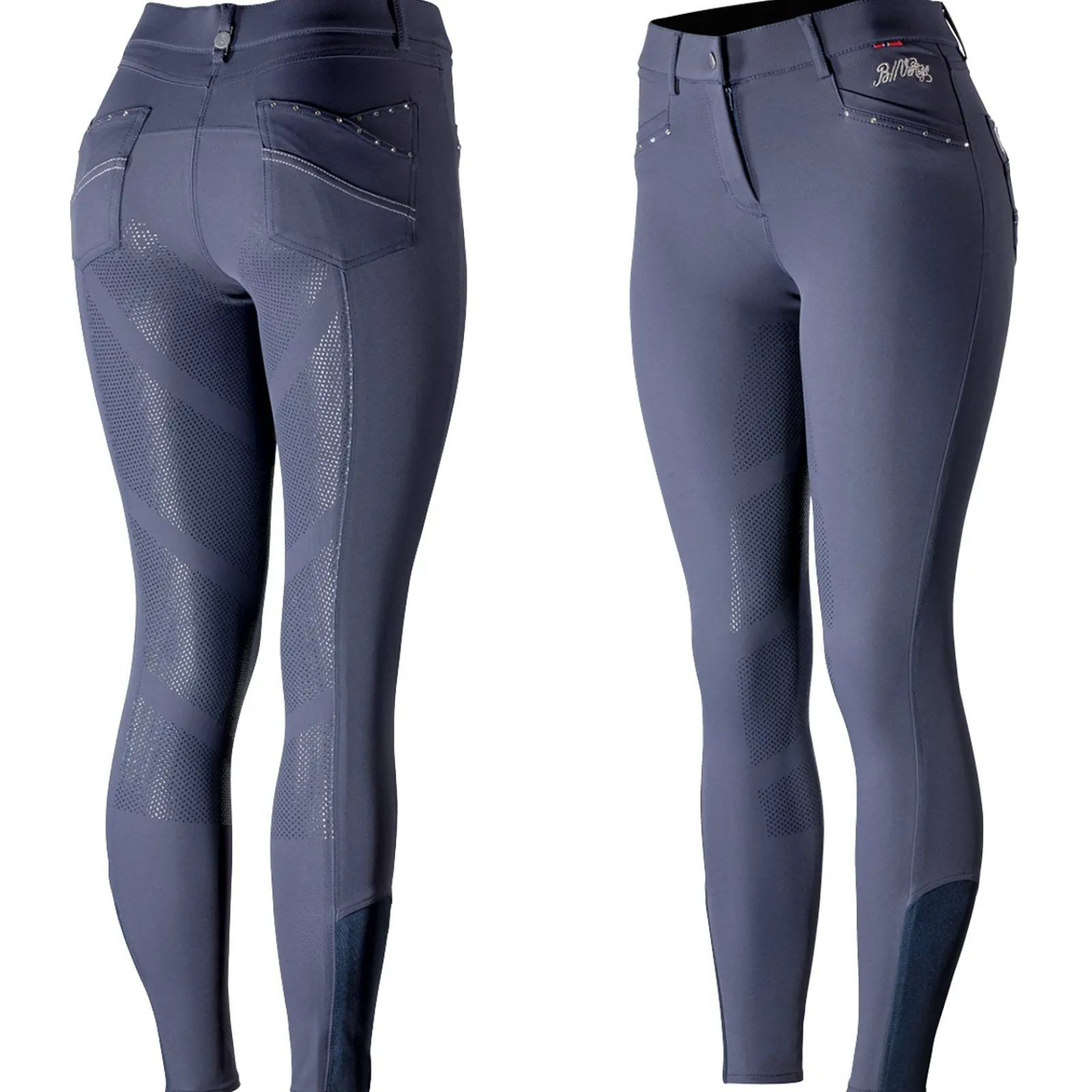 B Vertigo Olivia Damen-Vollbesatzreithose mit Silikongrip, UPF 50+*Damen Reithose Für Damen Mit Vollbesatz