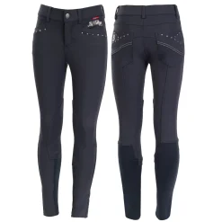 B Vertigo Olivia Kinder-Vollbesatzreithose mit Silikongrip, UPF 50+*Kinder Reithosen Für Kinder