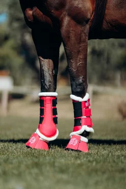 Horze Oslo Kunstfell Hufglocken* Over Reach Boots