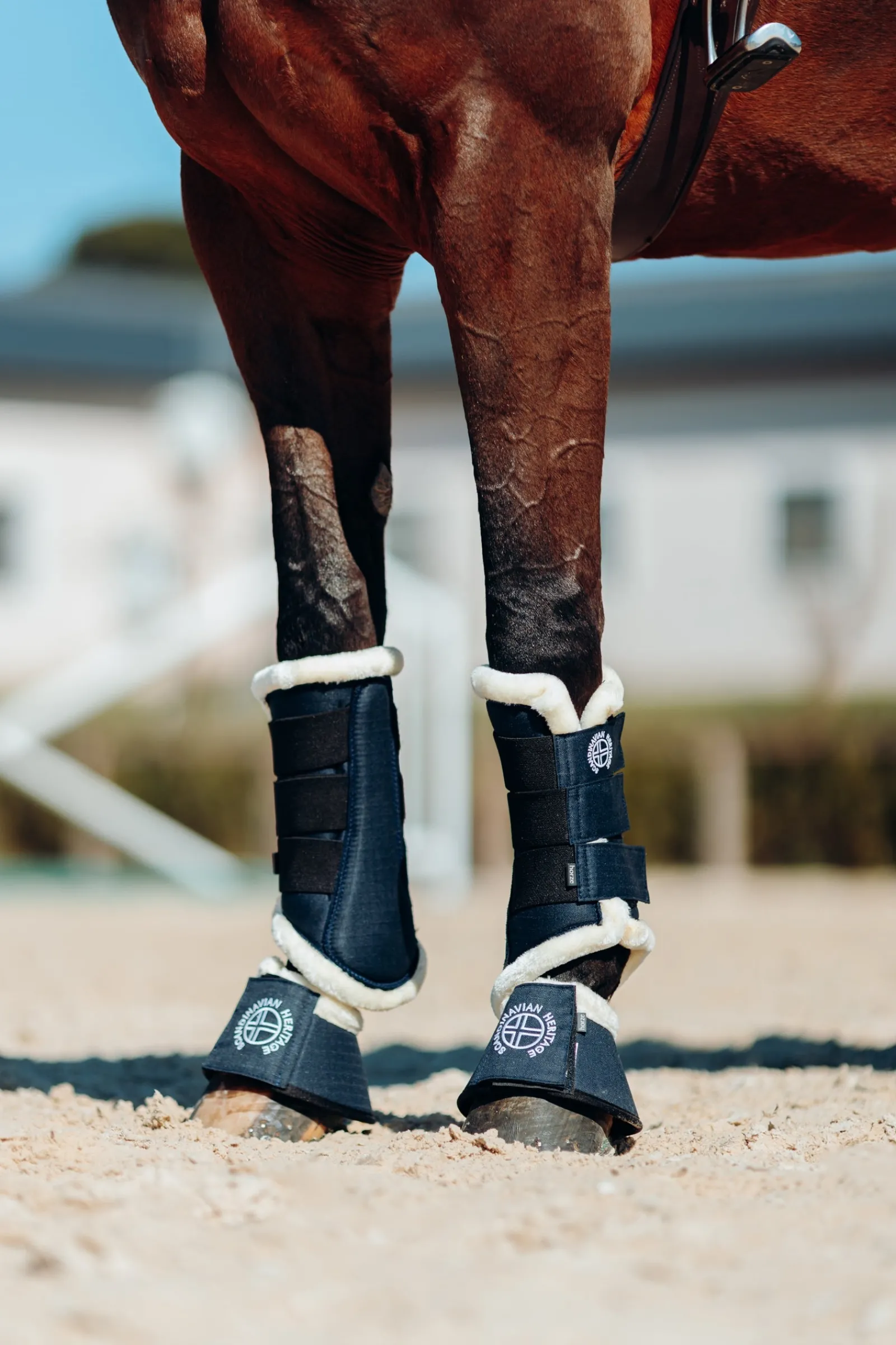 Horze Oslo Kunstfell Hufglocken* Over Reach Boots