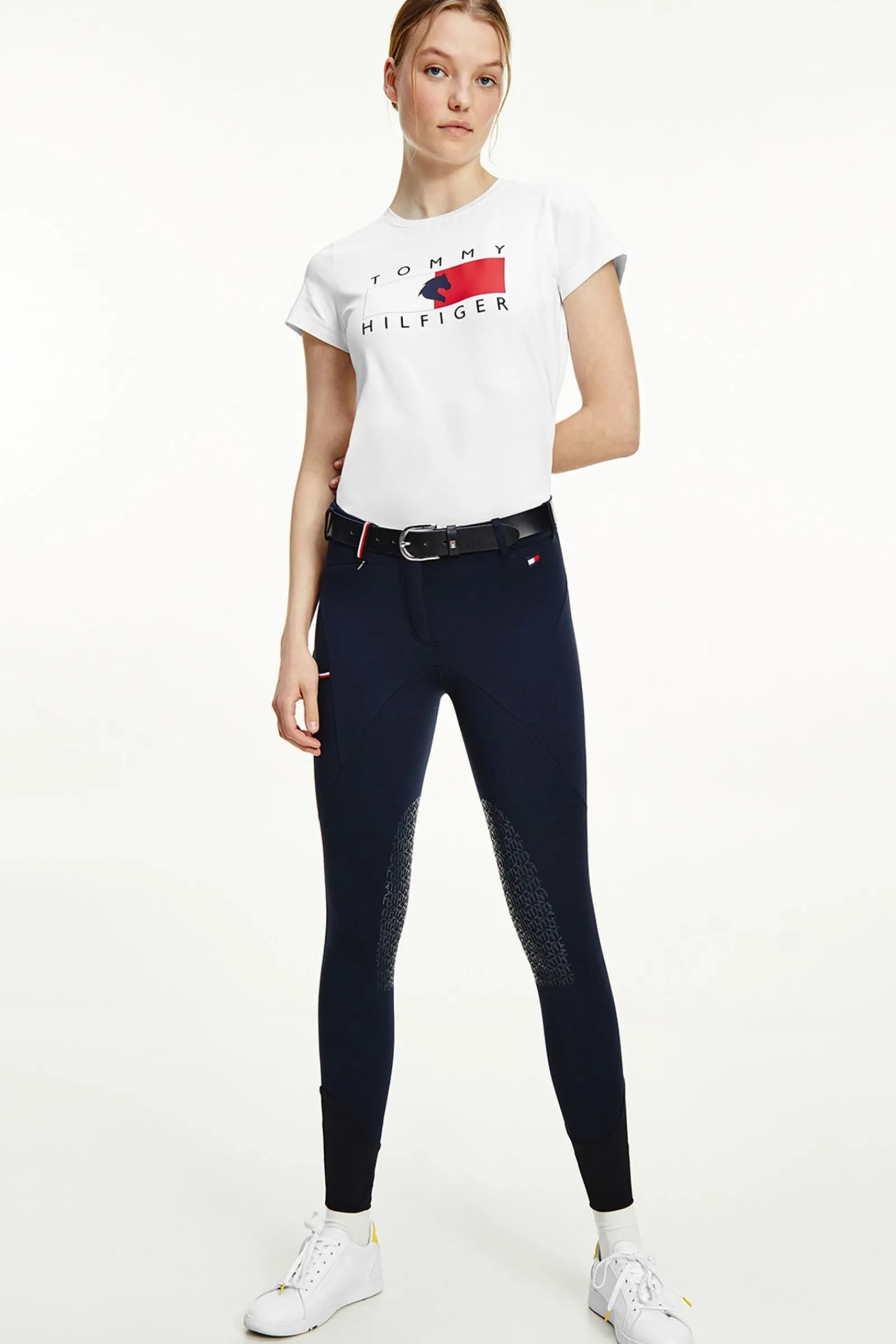 Tommy Hilfiger Equestrian Performance Damen Reithose mit Kniebesatz mit Grip*Damen Reithose Für Damen Mit Kniebesatz