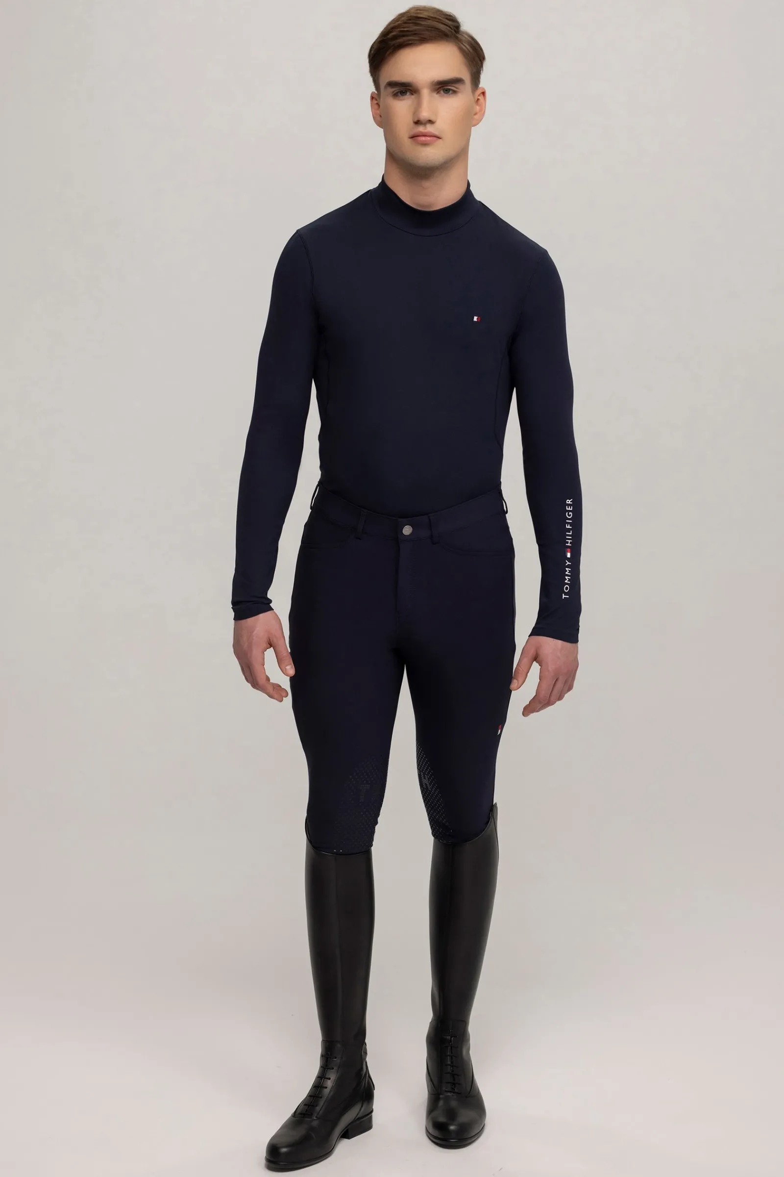 Tommy Hilfiger Equestrian Phoenix Herren Stehkragen Langarmshirt*Herren Shirts & Polos Für Herren