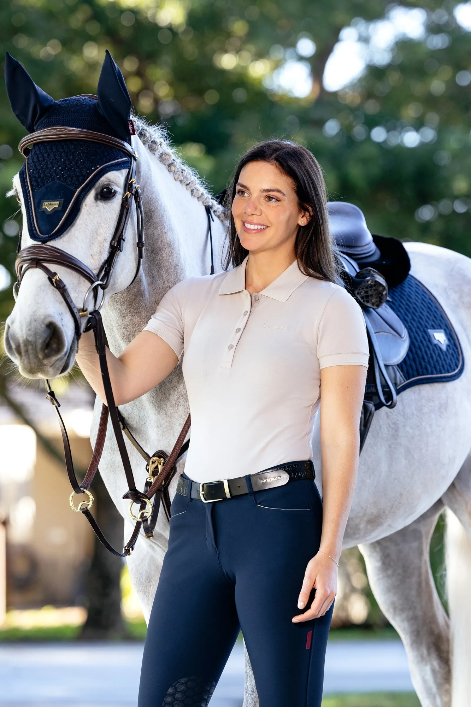LeMieux Puissance Close Contact Springschabracke aus Wildlederimitat* Spring- & Vielseitigkeitsschabracken