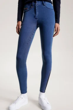 Tommy Hilfiger Equestrian Queens Denim Vollbesatz Reithose*Damen Reithose Für Damen Mit Vollbesatz