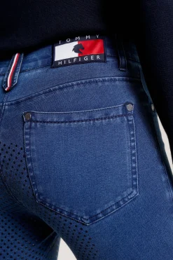 Tommy Hilfiger Equestrian Queens Denim Vollbesatz Reithose*Damen Reithose Für Damen Mit Vollbesatz