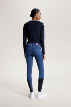 Tommy Hilfiger Equestrian Queens Denim Vollbesatz Reithose*Damen Reithose Für Damen Mit Vollbesatz