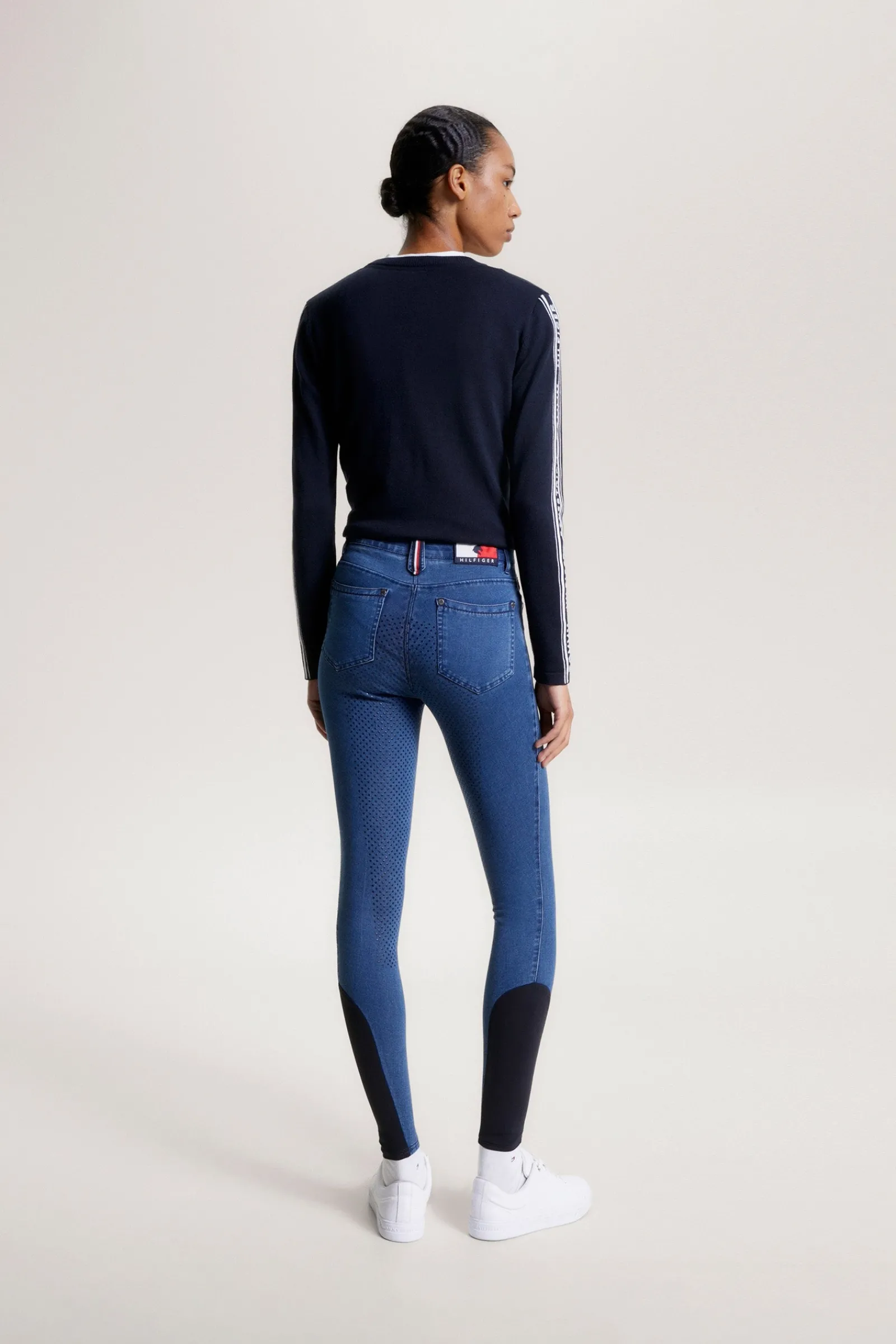 Tommy Hilfiger Equestrian Queens Denim Vollbesatz Reithose*Damen Reithose Für Damen Mit Vollbesatz
