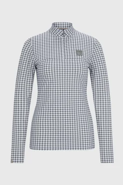 Boss Rachel Trainingsshirt Houndstooth*Damen Shirts & Polos Für Damen