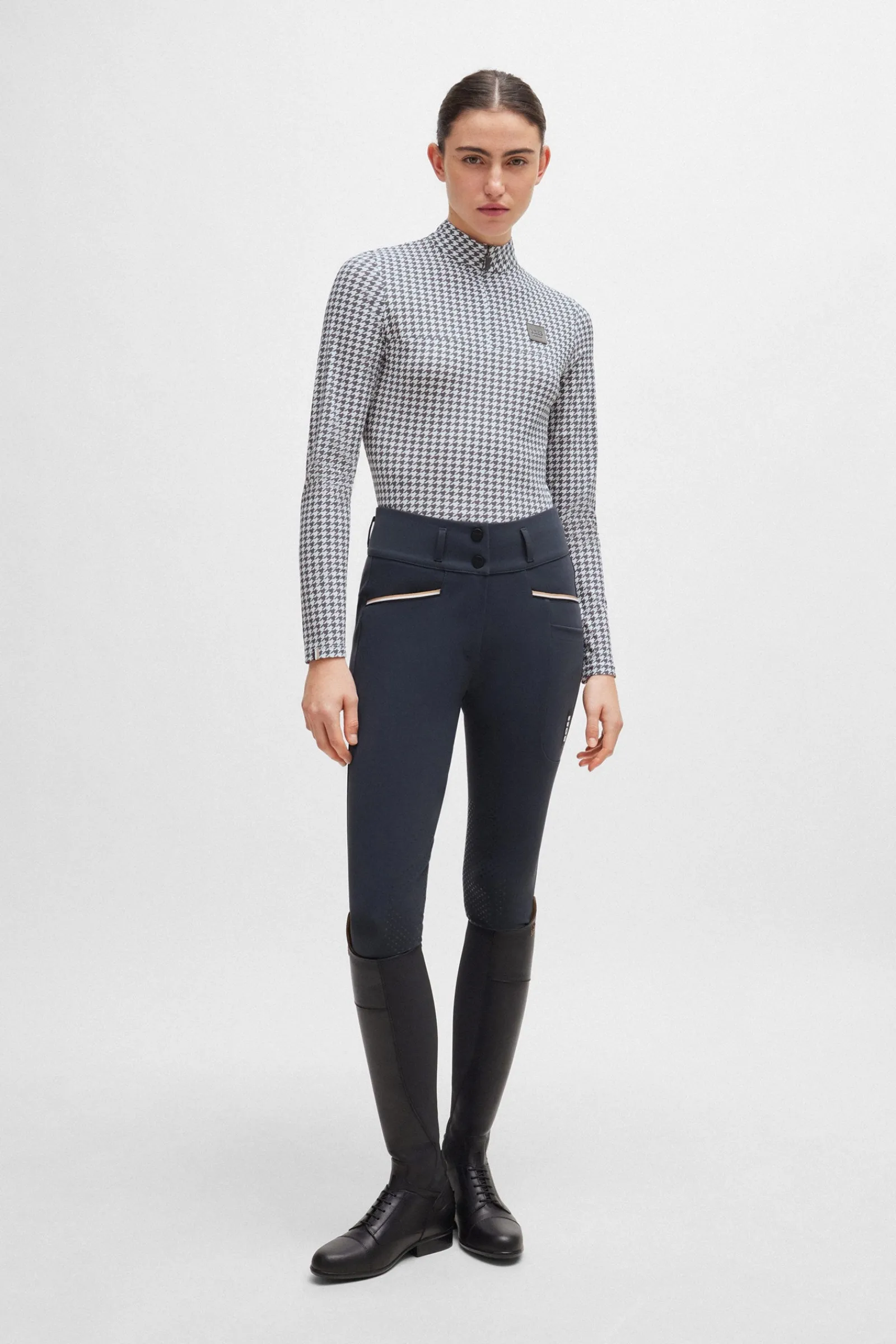 Boss Rachel Trainingsshirt Houndstooth*Damen Shirts & Polos Für Damen