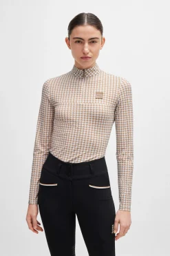 Boss Rachel Trainingsshirt Houndstooth*Damen Shirts & Polos Für Damen