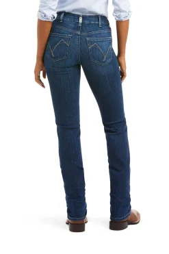 Ariat Real PR Abby Straight Reithose mit Vollbesatz in Jeansoptik für Damen*Damen Jodhpurreithose Für Damen