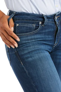 Ariat Real PR Abby Straight Reithose mit Vollbesatz in Jeansoptik für Damen*Damen Jodhpurreithose Für Damen