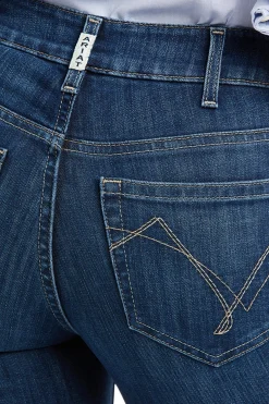 Ariat Real PR Abby Straight Reithose mit Vollbesatz in Jeansoptik für Damen*Damen Jodhpurreithose Für Damen