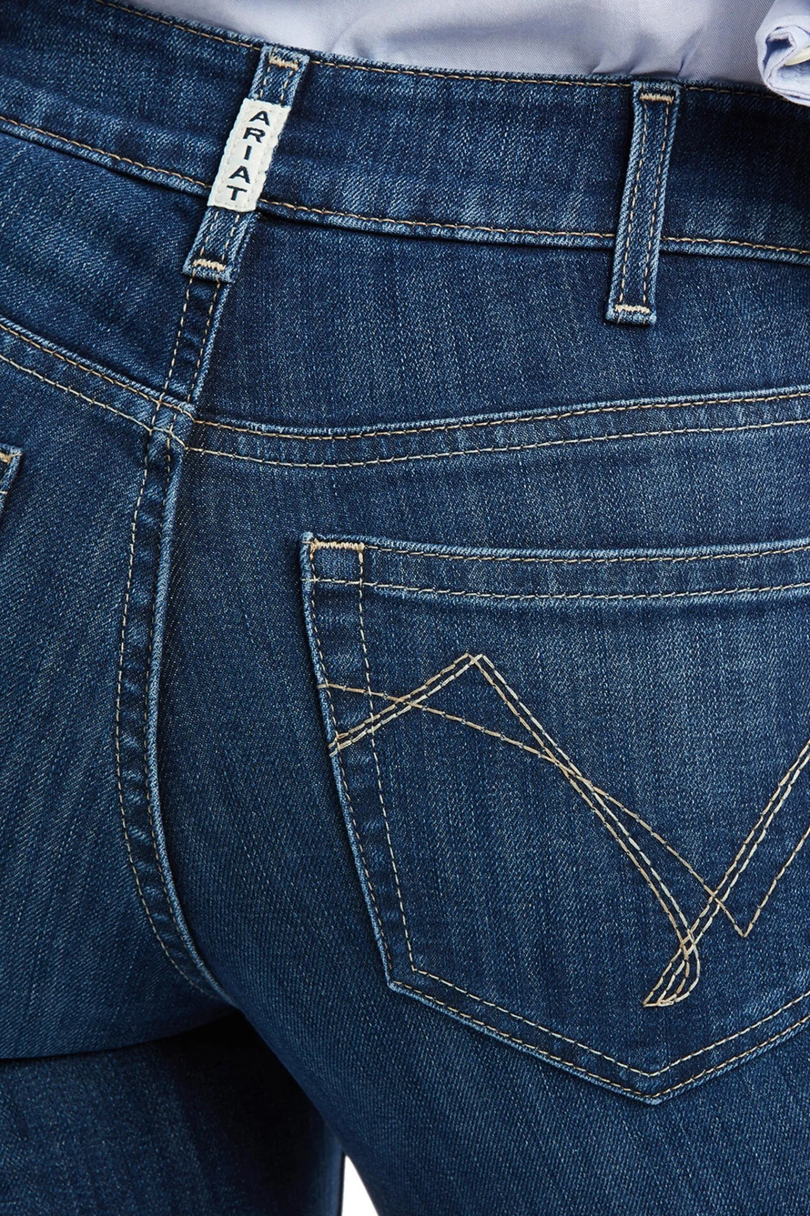 Ariat Real PR Abby Straight Reithose mit Vollbesatz in Jeansoptik für Damen*Damen Jodhpurreithose Für Damen