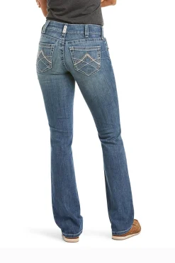 Ariat Real Stretch Icon Straight Jeans für Damen*Damen Jodhpurreithose Für Damen