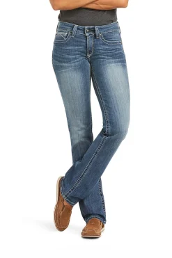 Ariat Real Stretch Icon Straight Jeans für Damen*Damen Jodhpurreithose Für Damen