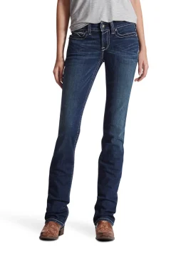 Ariat Real Stretch Icon Straight Jeans für Damen*Damen Jodhpurreithose Für Damen