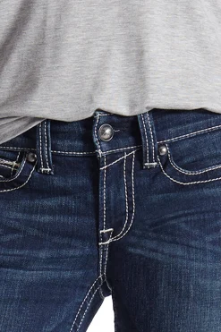 Ariat Real Stretch Icon Straight Jeans für Damen*Damen Jodhpurreithose Für Damen