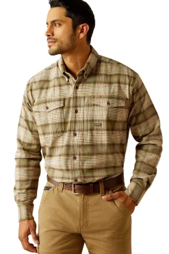 Ariat Rebar Flannel DuraStretch Herren Arbeitshemd*Herren Shirts & Polos Für Herren