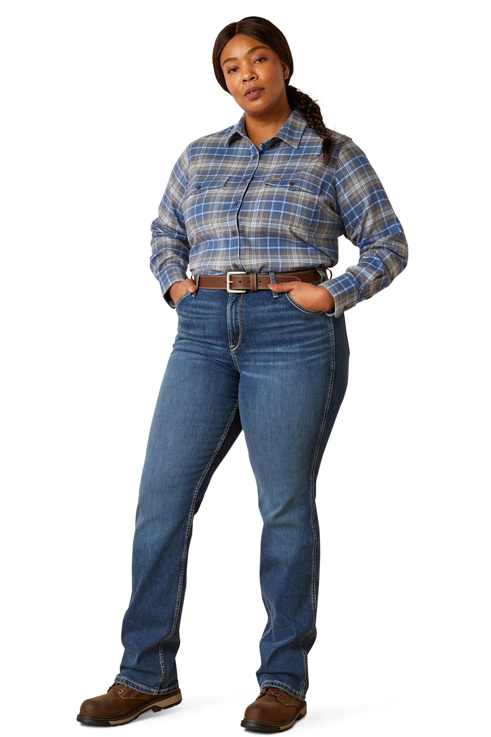 Ariat Rebar Flannel DuraStretch Damen Arbeitshemd*Damen Shirts & Polos Für Damen