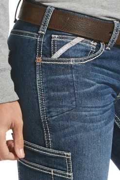 Ariat Rebar Women's Durastretch Riveter Straight Leg Jeans*Damen Reithose Für Damen Mit Kniebesatz