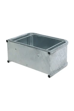 Kerbl Rechteckiger Futtertrog Metall, 35 L* Aufbewahrung|Stallzubehör