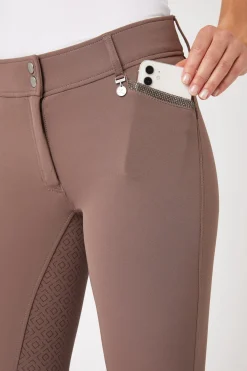Horze Reithose mit Silikonvollbesatz und Kristall-Taschen*Damen Reithose Für Damen Mit Vollbesatz