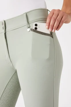 Horze Reithose mit Silikonvollbesatz und Kristall-Taschen*Damen Reithose Für Damen Mit Vollbesatz
