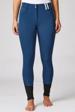 Horze Reithose mit Vollbesatz mit hohem Bund und Kontrasteinfassung*Damen Reithose Für Damen Mit Vollbesatz