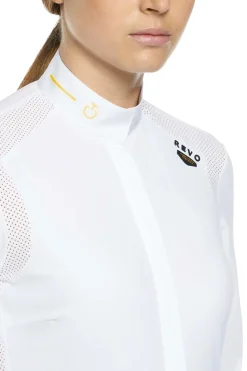 Cavalleria Toscana R-Evo Perforated Epaulet Damen Langarm Turniershirt*Damen Shirts & Polos Für Damen