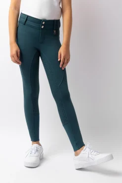 Horze Rhea Kinder Thermoreithose mit Vollbesatz und Gesäßtaschen*Kinder Reithosen Für Kinder|Thermoreithosen & -Reitleggins Für Kinder
