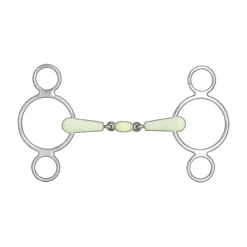 Horze 3-Ring-Wassertrense, doppelt gebrochen* 3-Ring-Gebisse