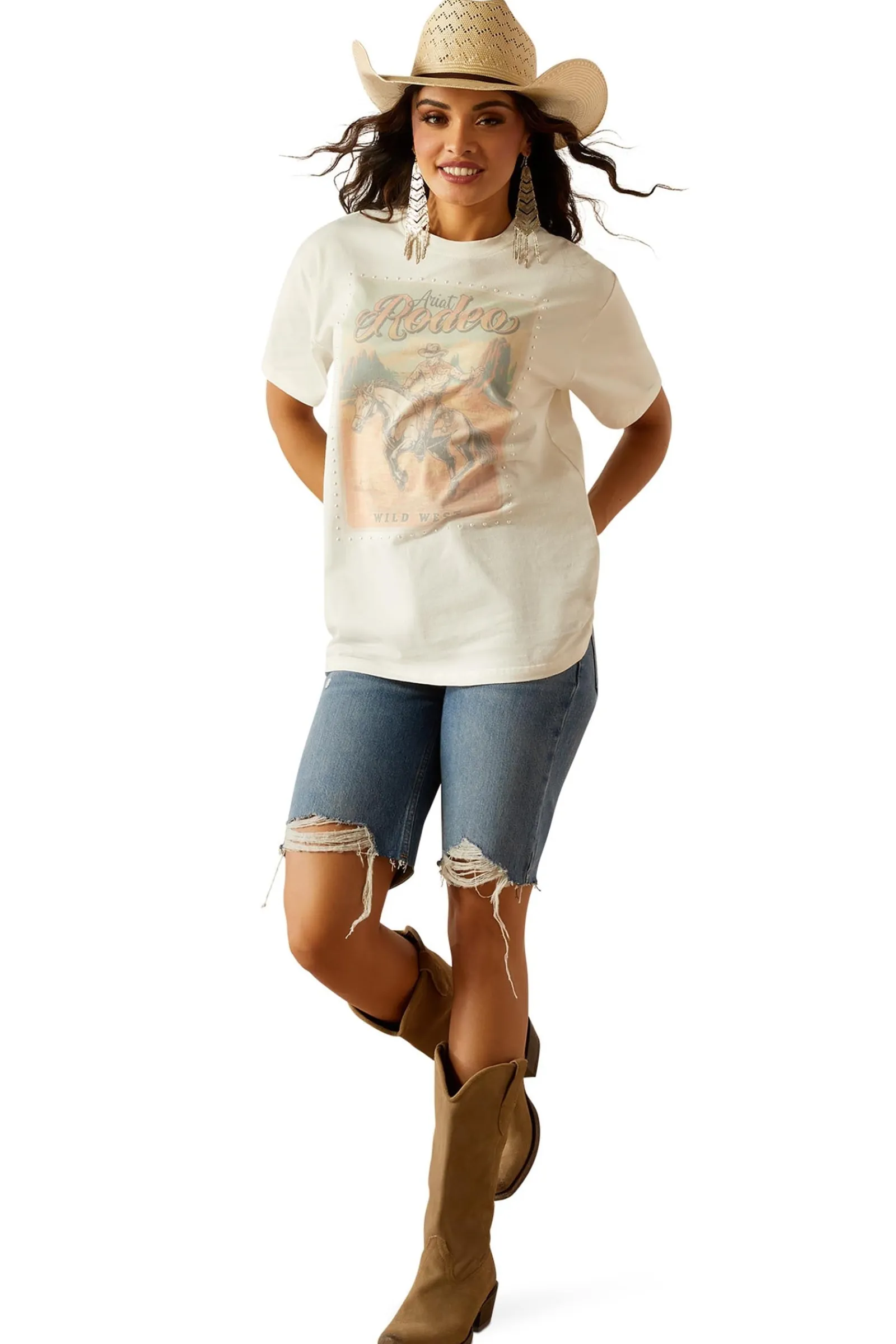 Ariat Rodeo Damen T-Shirt*Damen Shirts & Polos Für Damen