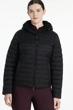 LeMieux Rose Damen-Steppjacke mit Kapuze*Damen Mäntel & Jacken Für Damen