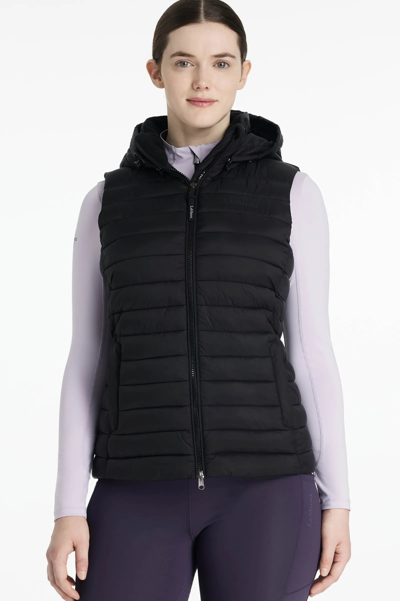 LeMieux Rose Damen-Steppweste mit Kapuze*Damen Mäntel & Jacken Für Damen
