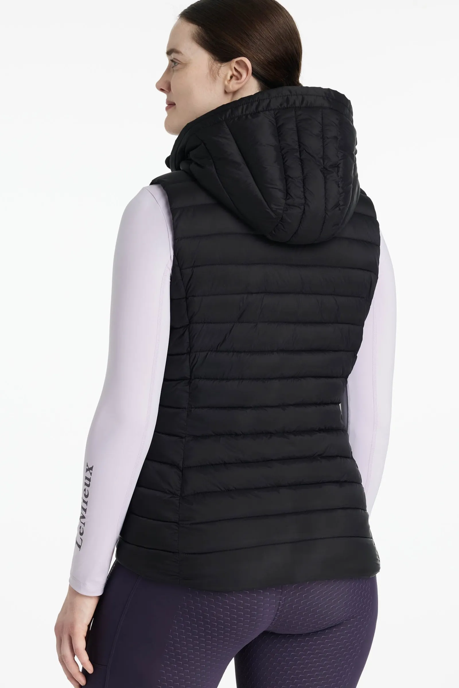 LeMieux Rose Damen-Steppweste mit Kapuze*Damen Mäntel & Jacken Für Damen