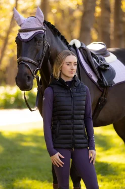 LeMieux Rose Damen-Steppweste mit Kapuze*Damen Mäntel & Jacken Für Damen