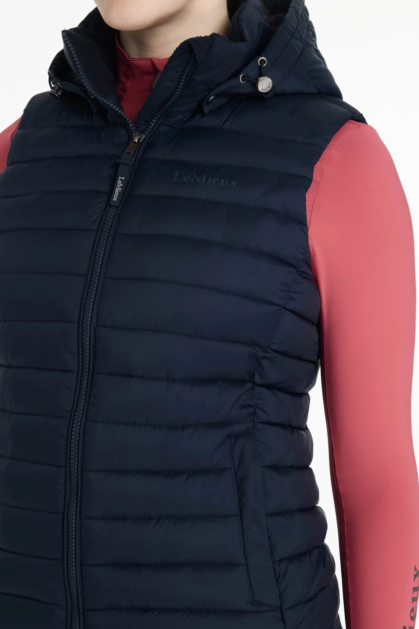 LeMieux Rose Damen-Steppweste mit Kapuze*Damen Mäntel & Jacken Für Damen
