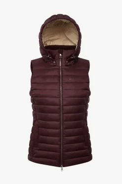 LeMieux Rose Damen-Steppweste mit Kapuze*Damen Mäntel & Jacken Für Damen
