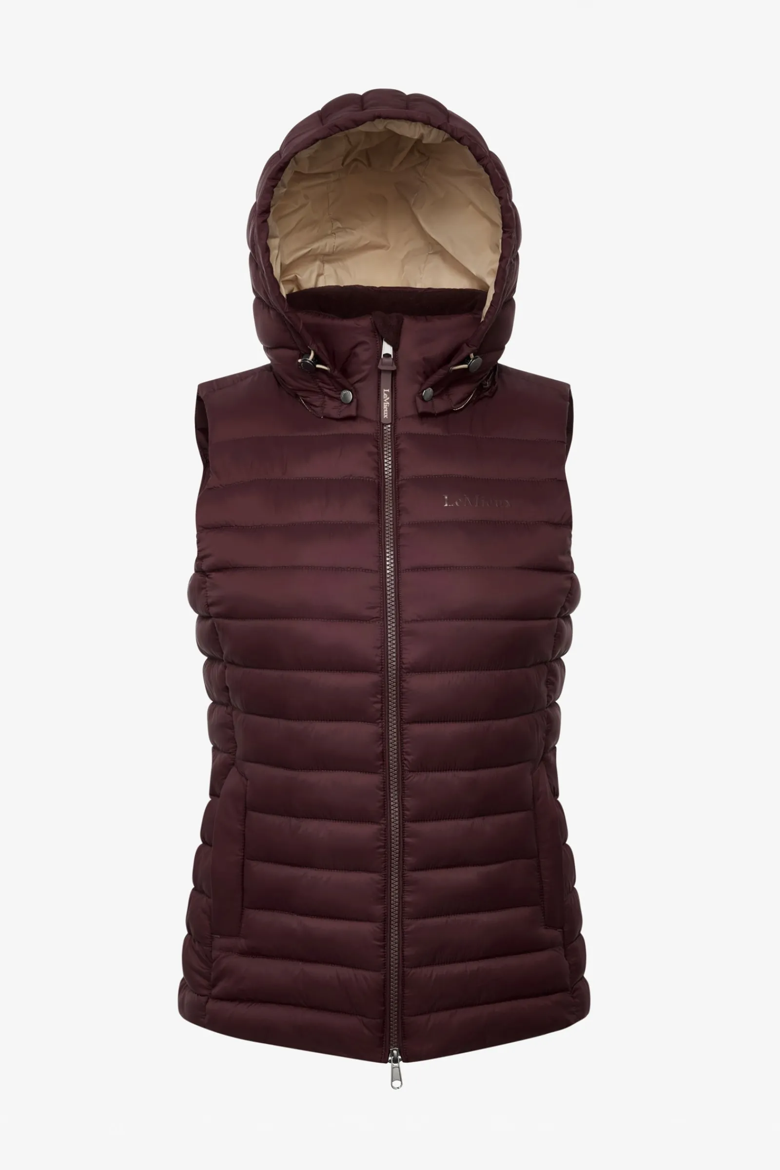 LeMieux Rose Damen-Steppweste mit Kapuze*Damen Mäntel & Jacken Für Damen